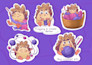 create cute cartoon sticker, mascots or emoticons for you